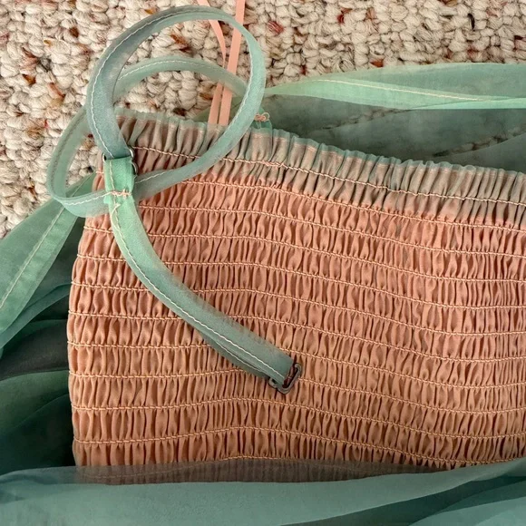 Free People Multicolor Strapless Dress Large - Picture 4 of 6